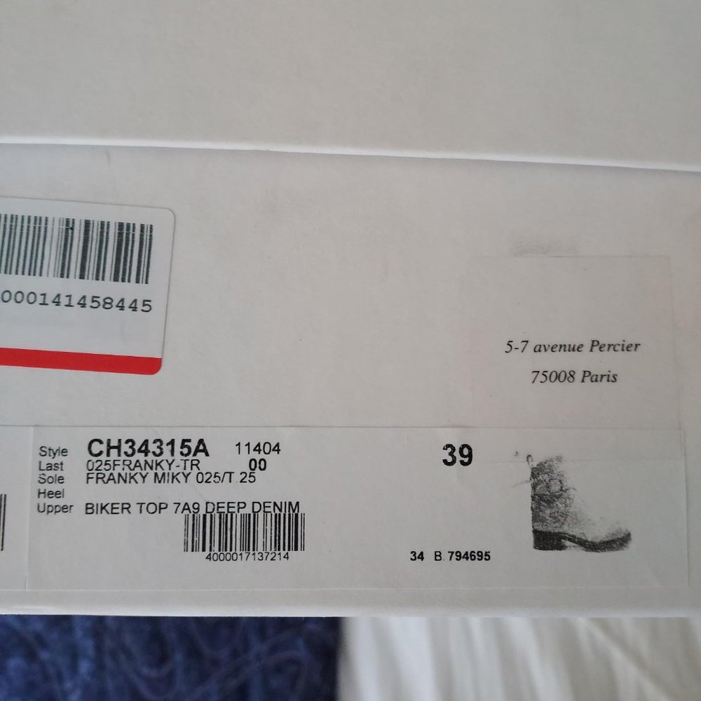 NIB Chloe "Franky" ankle boot, **Navy color** size 39 - Picture 14 of 16